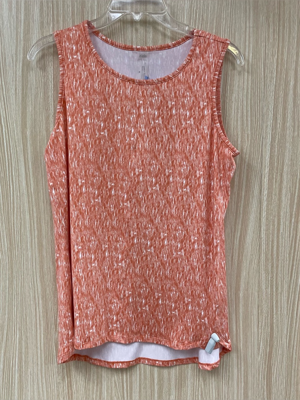 Zuda Orange Print Tank Top Size Medium